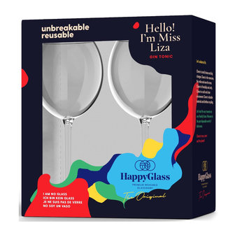 Happy Glass - Glass Miss Liza Gin-Tonic (2 stuks)