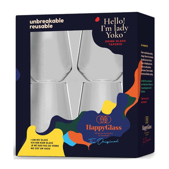 Happy Glass - Glass Lady Yoko Water (4 stuks)