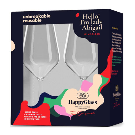 Happy Glass - Lady Abigail  (2 stuks)